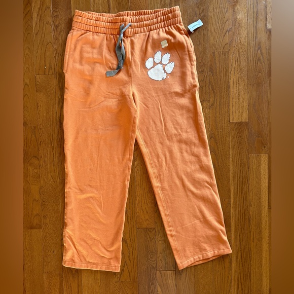 Clemson Tigers Faded Orange Sweatpants with Tiger Paw Men’s Size Large Old Navy - Picture 1 of 5